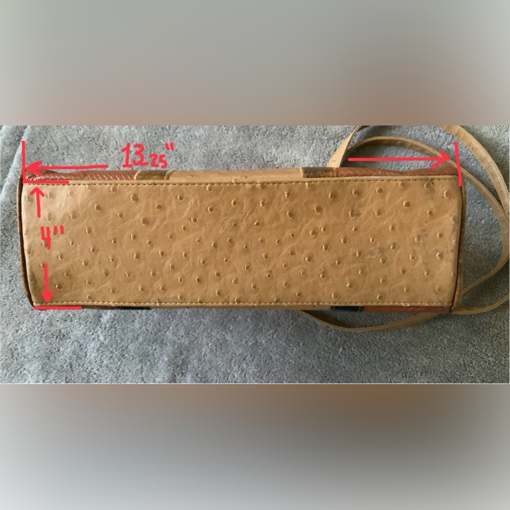 VINTAGE LEATHER SATCHEL / PURSE. - Picture 5 of 9